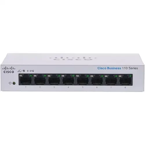 Cisco CBS110-8T-D 110 Series 8-Port Gigabit Unmanaged Desktop Switch